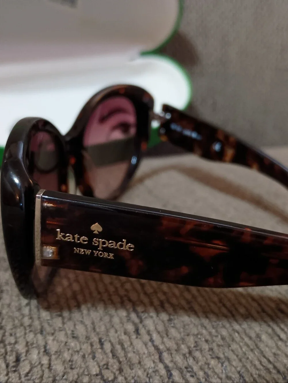 Kate Spade New York, Tortoise Shell, Cat-Eye Sunglasses